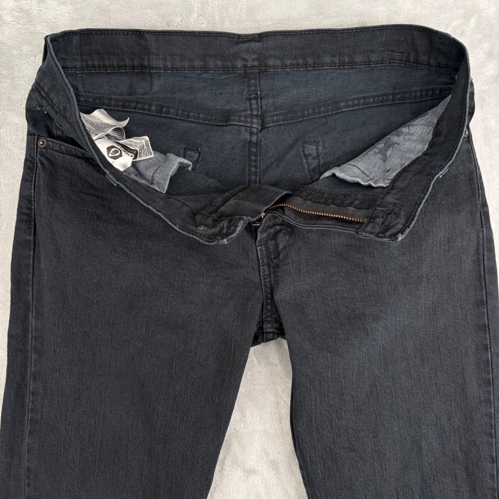 Levi's Jeans Mens 33x32 (Fits 33x31.5) Black 511 Slim Fit Dark Wash Classic - Picture 5 of 12